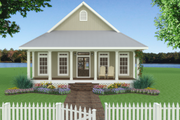 Cottage Style House Plan - 2 Beds 2 Baths 1292 Sq/Ft Plan #44-165 