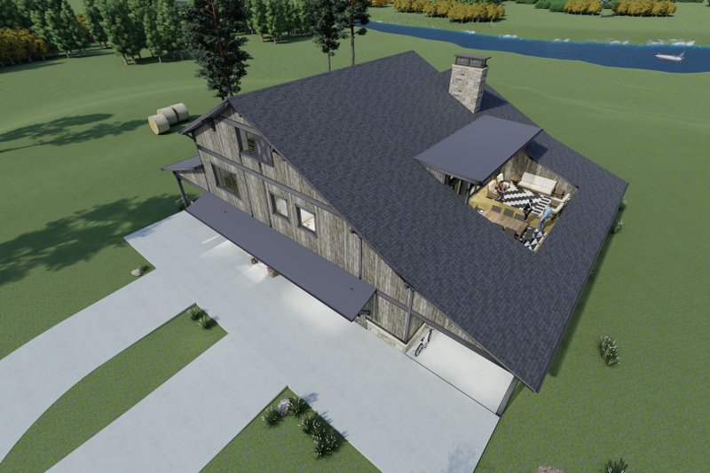 Dream House Plan - Exterior - Other Elevation 9 for Country House Plan #1069-32 - 4 bed, 3 bath