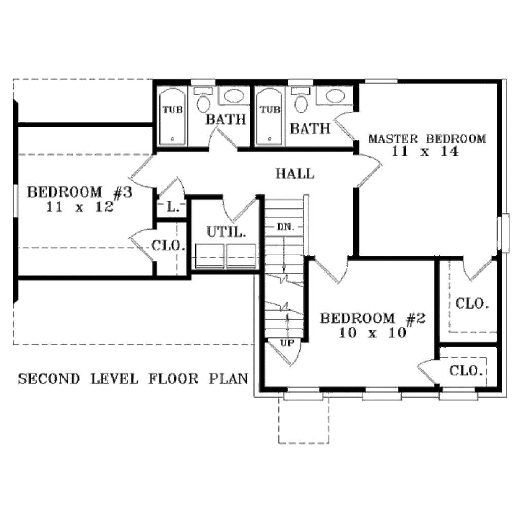 Colonial Style House Plan 3 Beds 2 5 Baths 1300 Sq Ft Colonial Style House Plan 3 Beds 2 5 Baths 1300 Sq Ft