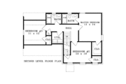 Colonial Style House Plan - 3 Beds 2.5 Baths 1300 Sq/Ft Plan #81-13846 