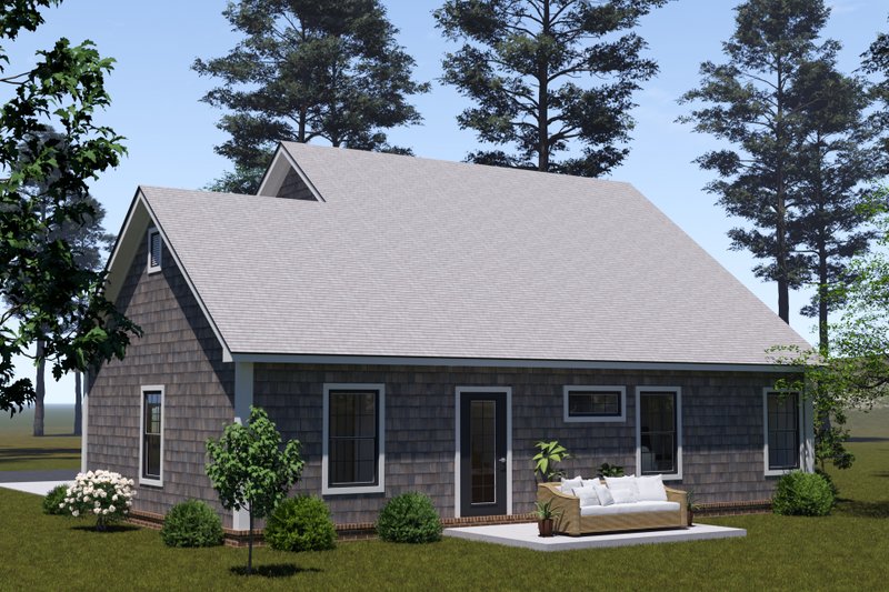 Architectural House Design - Exterior - Rear Elevation for Cottage House Plan #513-2397 - 3 bed, 2.5 bath