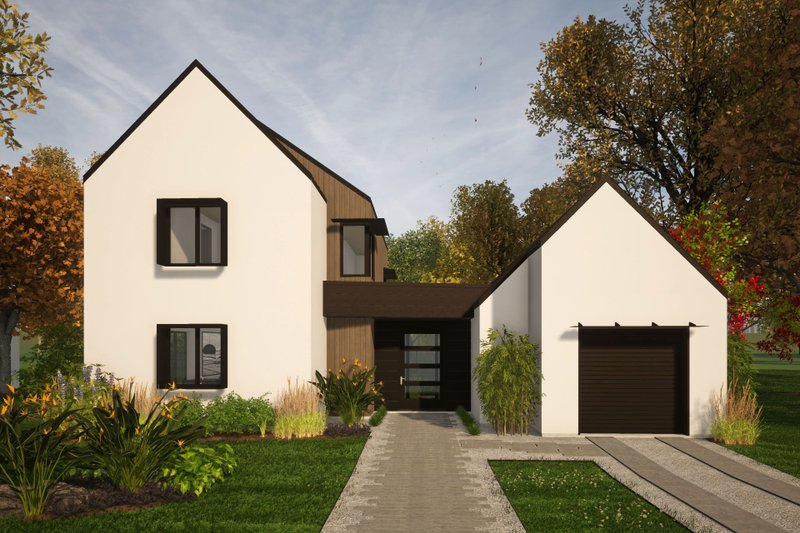 Architectural House Design - Contemporary Exterior - Other Elevation Plan #80-223