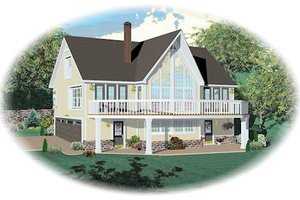 Country Exterior - Front Elevation Plan #81-13786