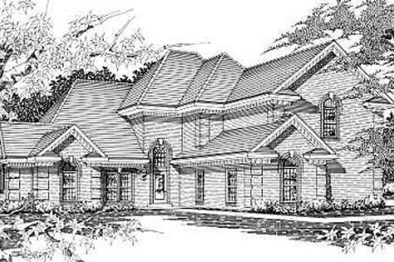 European Style House Plan - 4 Beds 2.5 Baths 3029 Sq/Ft Plan #329-280