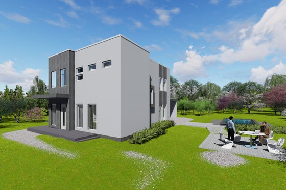 Photo 1 for Modern House Plan #549-13 - 3 bed, 1 bath