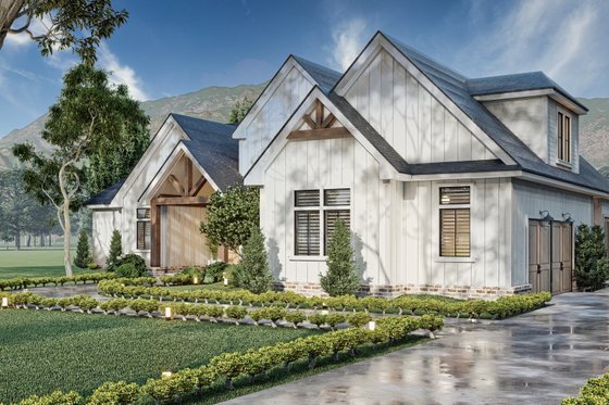 Exterior - Front Elevation 6 for Farmhouse House Plan #119-451 - 3 bed, 2 bath