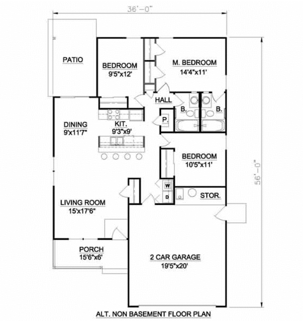 Farmhouse Floor Plan - Other Floor Plan #116-263