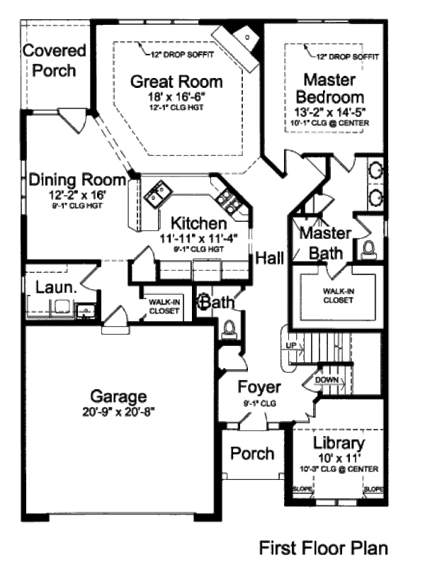 Bungalow Floor Plan - Main Floor Plan #46-436