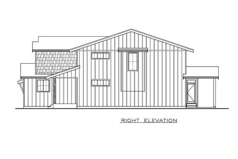 Home Plan - Exterior - Other Elevation 1 for Farmhouse House Plan #1100-114 - 3 bed, 2.5 bath