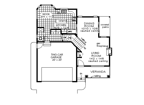 Traditional Floor Plan - Main Floor Plan #18-271