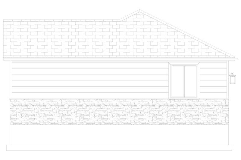 Dream House Plan - Exterior - Other Elevation 3 for Ranch House Plan #1060-330 - 1 bed, 1 bath