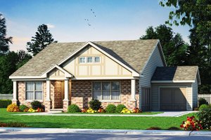 Ranch Exterior - Front Elevation Plan #20-2331