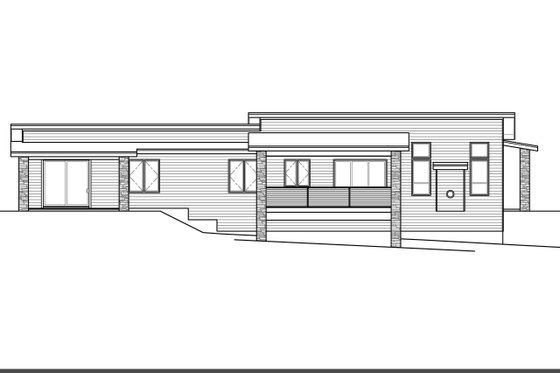 Exterior - Other Elevation for Modern House Plan #124-1251 - 3 bed, 2.5 bath