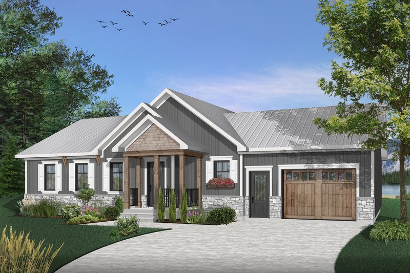 Home Plan - Traditional Exterior - Front Elevation Plan #23-2302