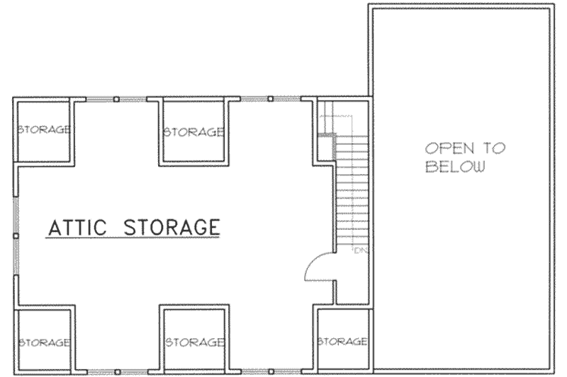 Home Plan - Floor Plan - Upper Floor for Traditional House Plan #117-357, 1 bath