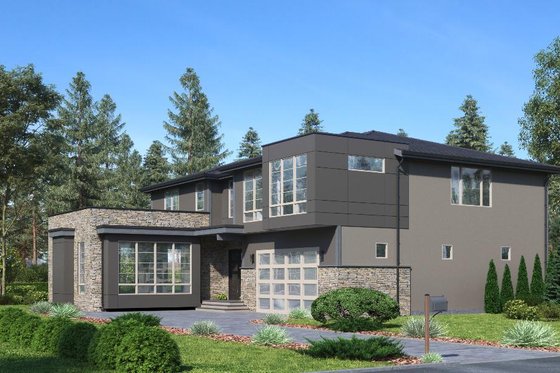 Exterior - Other Elevation for Modern House Plan #1066-87 - 5 bed, 4.5 bath