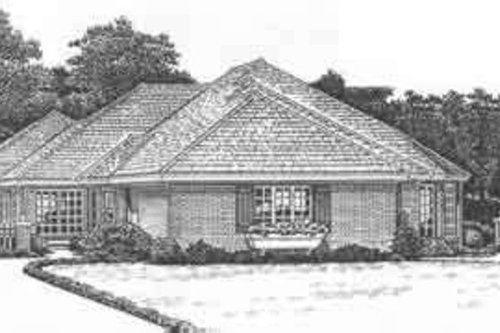 Exterior - Front Elevation for Traditional House Plan #310-438 - 3 bed, 2 bath