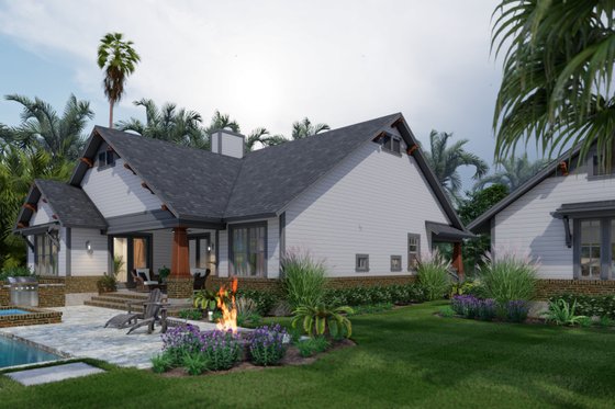 Exterior - Other Elevation 3 for Cottage House Plan #120-278 - 3 bed, 2 bath