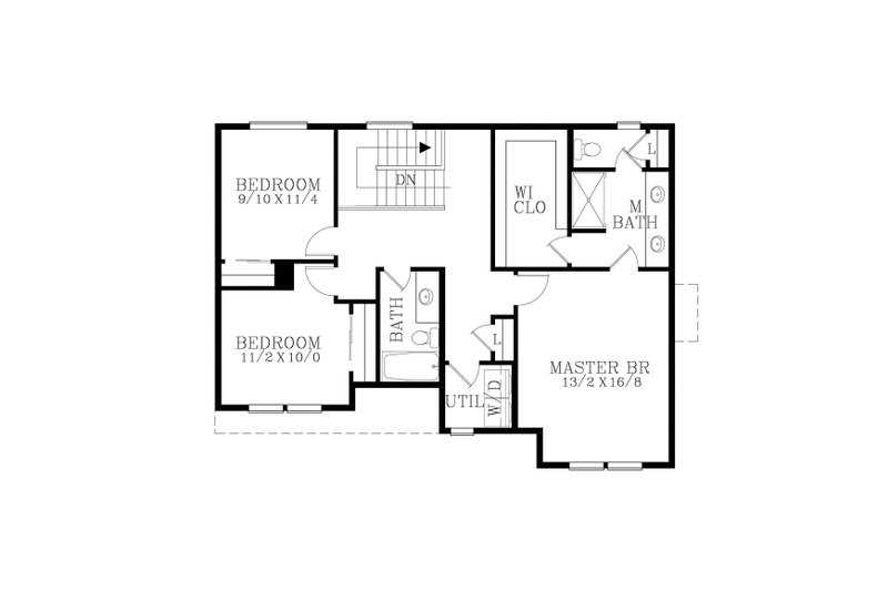 Home Plan - Floor Plan - Upper Floor for Craftsman House Plan #53-668 - 3 bed, 2.5 bath