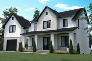 Exterior - Front Elevation 4 for Farmhouse House Plan #23-2742 - 3 bed, 2.5 bath