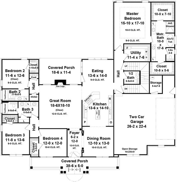 House Plan Design - Traditional Floor Plan - Main Floor Plan #21-286