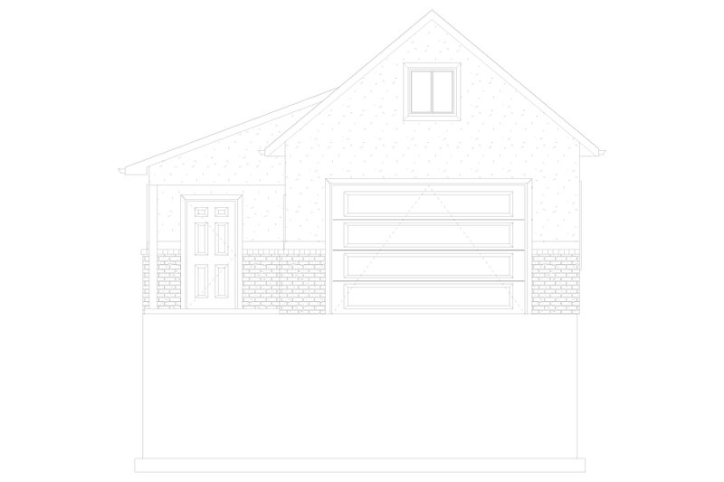 House Blueprint - Exterior - Front Elevation 6 for Traditional House Plan #1060-74, 0 bath