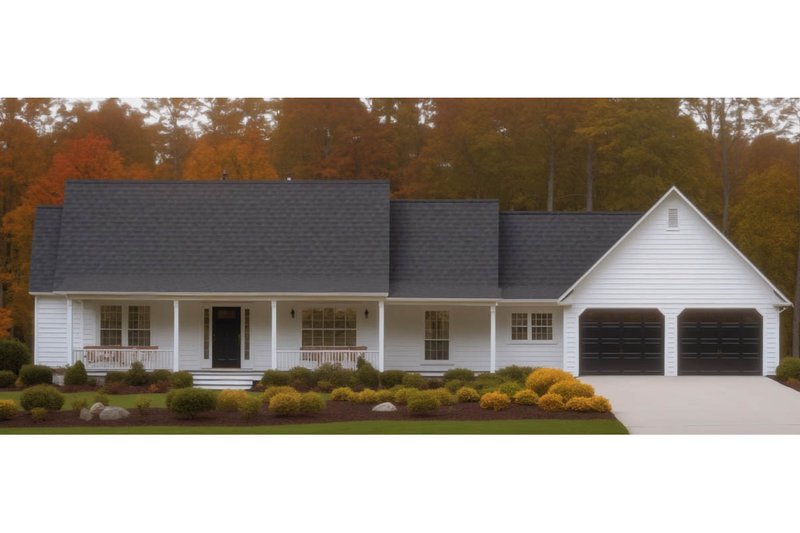 Architectural House Design - Country Exterior - Front Elevation Plan #3-341