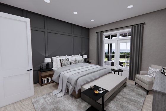 Interior - Master Bedroom for Farmhouse House Plan #51-1242 - 5 bed, 4.5 bath