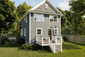 Exterior - Front Elevation 3 for Craftsman House Plan #79-261 - 3 bed, 2.5 bath