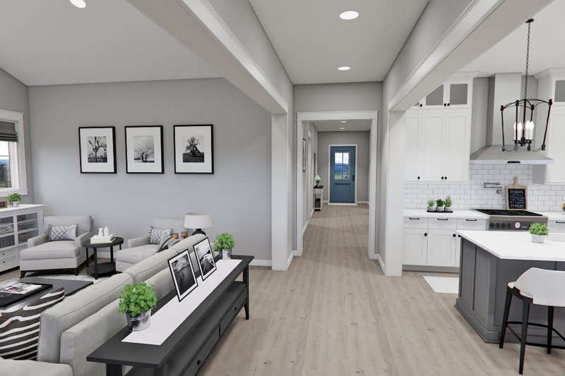 House Blueprint - Interior - Entry 1 for Farmhouse House Plan #51-1276 - 4 bed, 3.5 bath