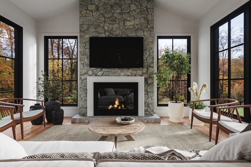 Home Plan - Interior - Family Room for Country House Plan #23-2805 - 4 bed, 2.5 bath
