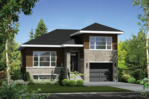 Home Plan - Contemporary Exterior - Front Elevation Plan #25-4296