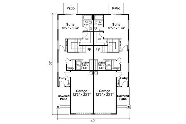 House Plan Design - Traditional Floor Plan - Main Floor Plan #124-1296