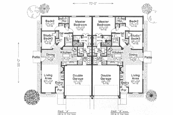 Floor Plan - Main Floor for Traditional House Plan #310-451 - 3 bed, 2 bath