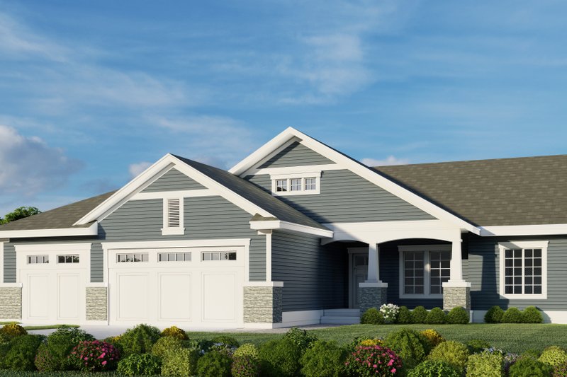 Craftsman Style House Plan - 4 Beds 2 Baths 1424 Sq/Ft Plan #112-245