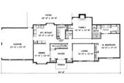 European Style House Plan - 4 Beds 3.5 Baths 3028 Sq/Ft Plan #10-259 