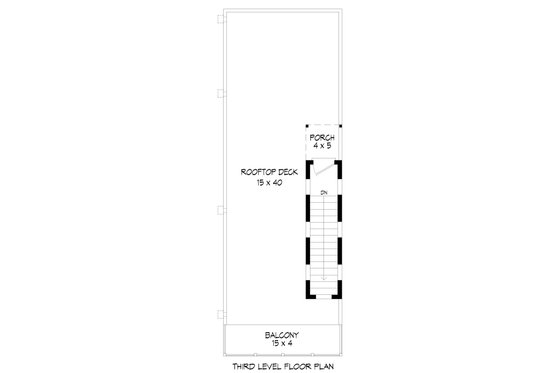 Floor Plan - Upper Floor 1 for Contemporary House Plan #932-903 - 4 bed, 3 bath