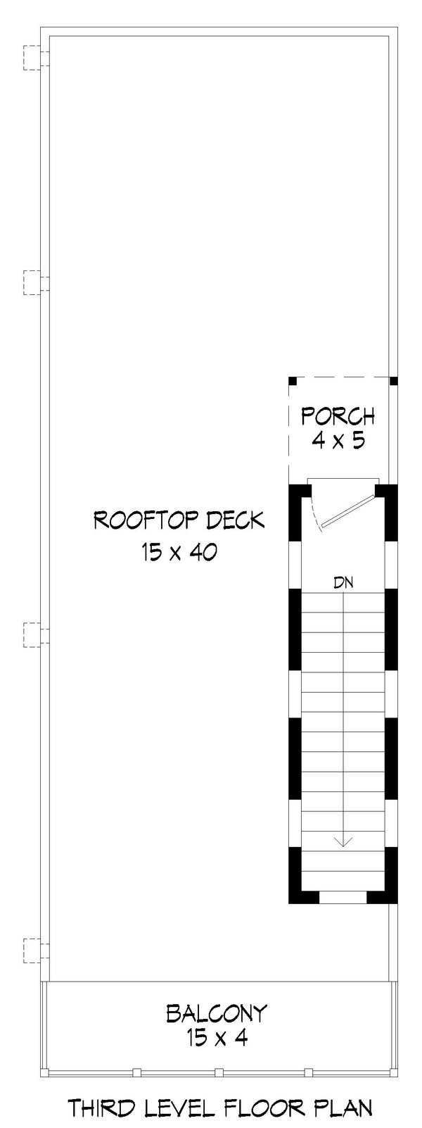 Contemporary Floor Plan - Upper Floor Plan #932-903