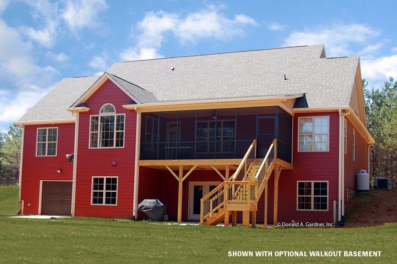 House Blueprint - Exterior - Rear Elevation for Traditional House Plan #929-965 - 4 bed, 3 bath