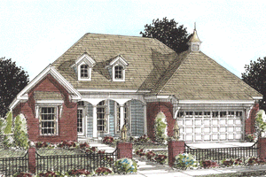 Traditional Exterior - Front Elevation Plan #20-1591