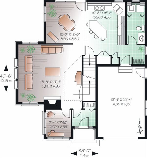 Dream House Plan - European Floor Plan - Main Floor Plan #23-860