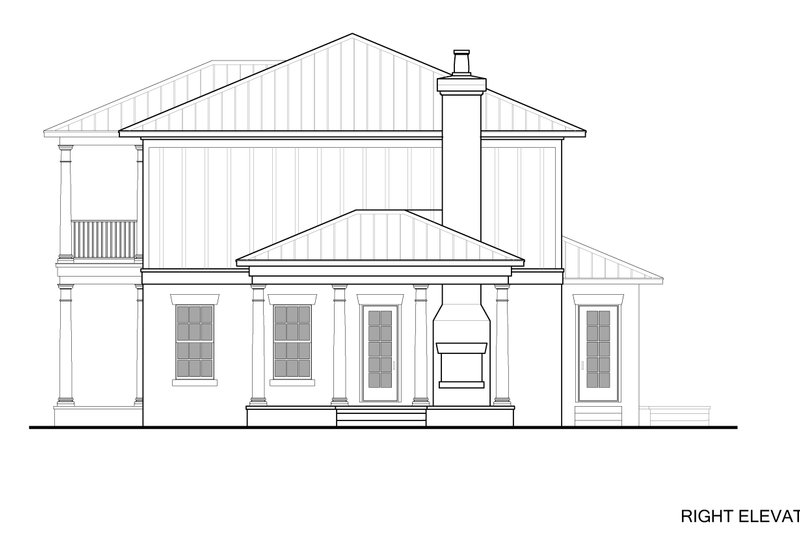 House Design - Exterior - Other Elevation 1 for Colonial House Plan #1058-232 - 4 bed, 3.5 bath