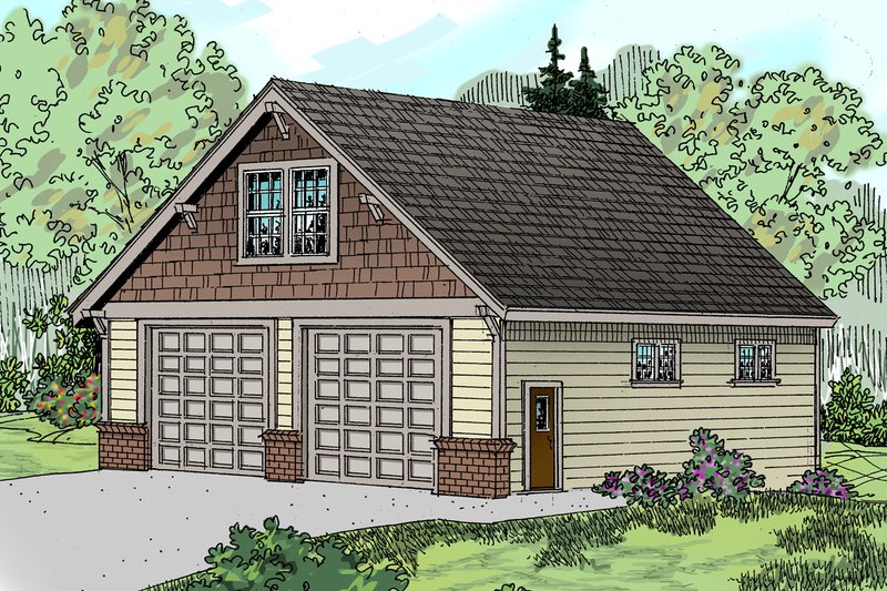 Dream House Plan - Craftsman Exterior - Front Elevation Plan #124-797