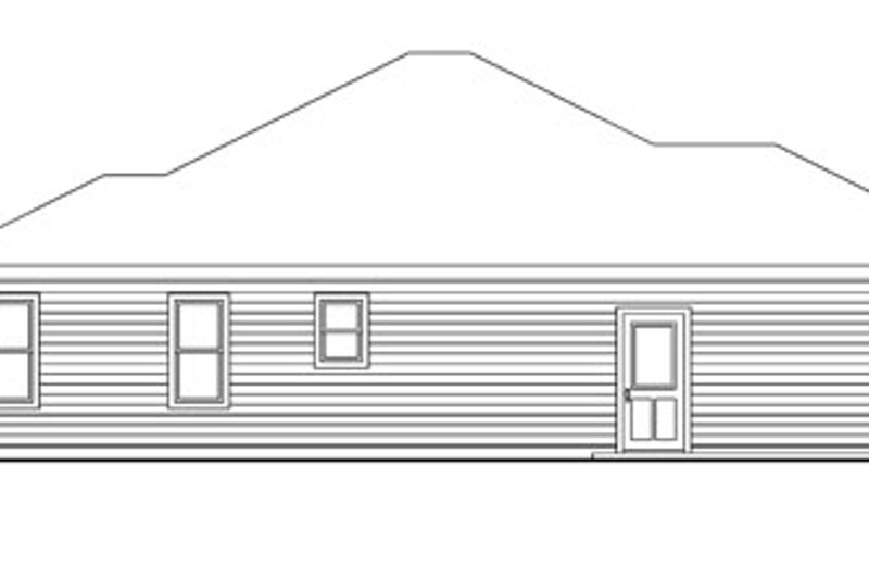 House Plan Design - Exterior - Other Elevation for Craftsman House Plan #124-745 - 3 bed, 2 bath