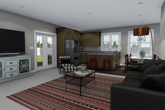 Interior - Family Room 2 for Ranch House Plan #1060-42 - 3 bed, 2 bath