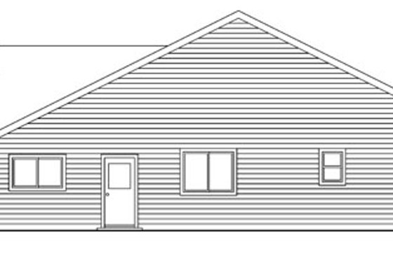 Exterior - Other Elevation 1 for Traditional House Plan #124-738 - 3 bed, 2 bath