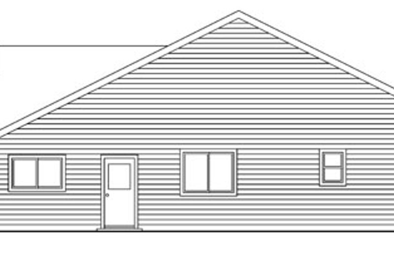 Home Plan - Exterior - Other Elevation 1 for Traditional House Plan #124-738 - 3 bed, 2 bath