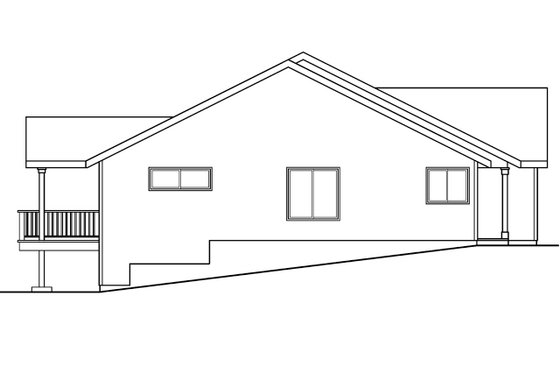 Exterior - Other Elevation for Cottage House Plan #124-592 - 3 bed, 2 bath
