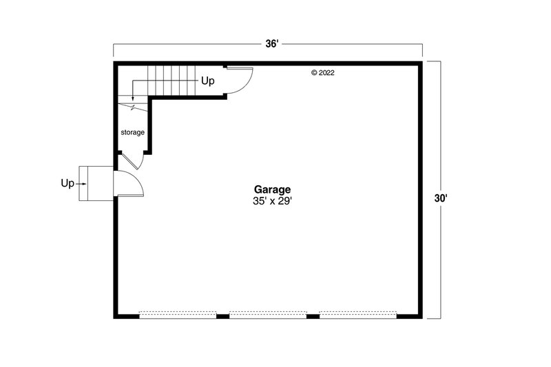 House Plan Design - Floor Plan - Main Floor for Farmhouse House Plan #124-1313, 0 bath