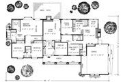 Tudor Style House Plan - 4 Beds 3 Baths 3025 Sq/Ft Plan #312-180 